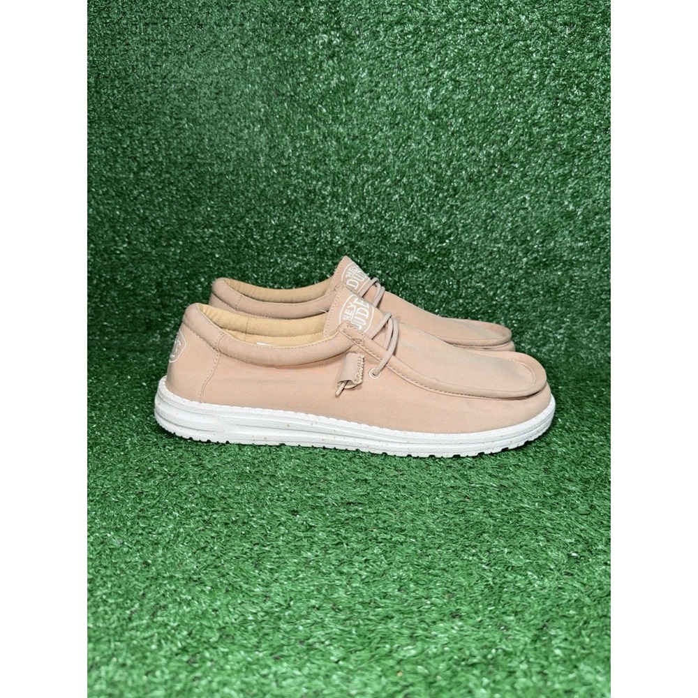Hey Dude Wally Mens Size 11 Tan Slip On Loafers Casual Walking Comfort Shoes